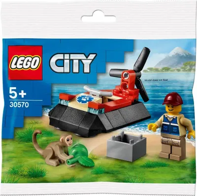 Produktbild von LEGO® City 30570 Luftkissenboot für Tierrettungen