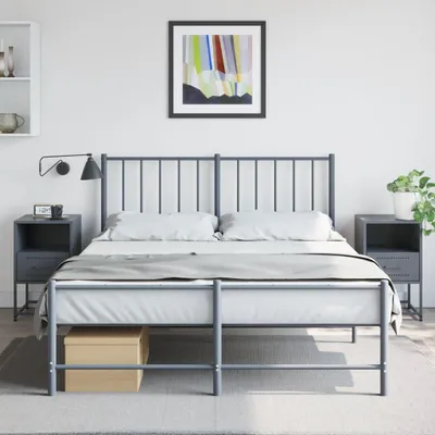 Immagine prodotto di vidaXL Comodini 2 pz. Antracite 36x39x60,5 cm in acciaio