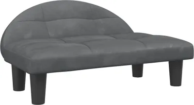 Obrázok produktu pre vidaXL Pelech pre psa tmavosivý 70x52x30 cm zamat