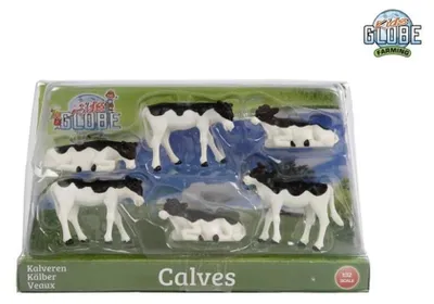 Produktbild von Kids Globe Kalb 1:32 Schwarz/Weiß Lügen Set A 6
