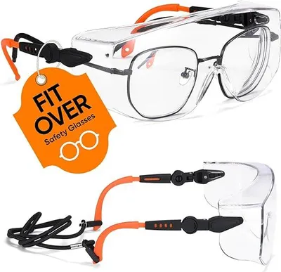 Produktbild von Schutzbrille Arbeitsbrille Baustellenbrille Seitenbeschutzung SG009 Sicherheitsbrille