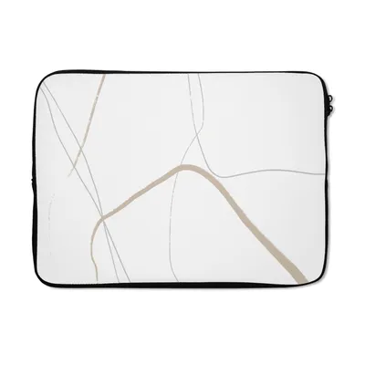 Produktbild von MuchoWow® Laptop Hülle 14 ZollAbstrakt - Minimalismus - Linienkunst Laptoptasche - Laptoptasche - Stoßsicher - Schutzhaube