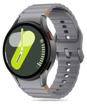 Immagine prodotto di Cinturino sportivo in silicone Tech-Protect per Samsung Galaxy Watch 4, 5, 5 Pro, 6, 7, FE - Grigio