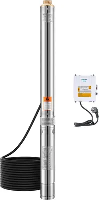 Immagine prodotto di Pompa sommergibile per pozzi profondi da 750 W Pompa per acqua in acciaio inossidabile 210 piedi 65 l/min