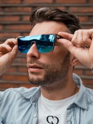 Image de VeyRey Lunettes de soleil Tupirit Polarizing Semi-Frame Light Blue Slides Universal