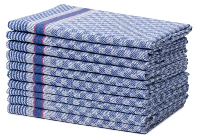 Obrázok produktu pre 100% bavlnené univerzálne utierky (10 kusov), 50 x 100 cm - modré