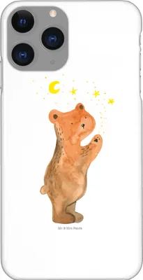 Produktbild von Mr. & Mrs. Panda Iphone 11 Pro Handyhülle Verliebter Bär - Weiß - Geschenk, To The Moon And Back, Handy Case, Premium Kunststoff, Verliebte, Teddy, Spruch, Partner