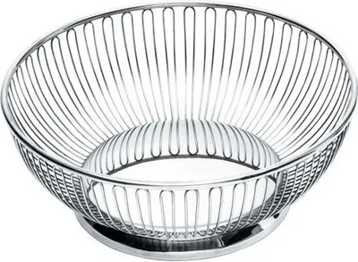 Imagen del producto de Alessi - Cesta redonda de alambre, modelo 826/15, acero inoxidable
