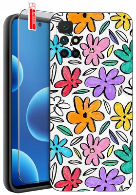 Imagen del producto de Funda para Xiaomi Redmi 10 con diseños, de silicona mate, con protector de vidrio 9H