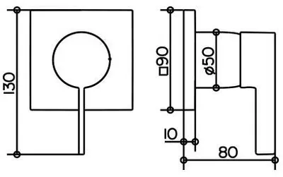 Produktbild von Keuco Einhebelmischer IXMO DN 15, UP Rosette eckig Nickel gebürstet 59551059502