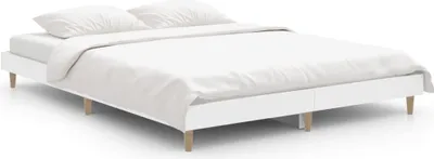 Produktbild von Bettgestell Weiß 135x190 cm Holzwerkstoff