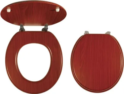 Image de Novaservis Prestige - Siège WC, placage bois, noyer Lyra WC/ORECHLYRA