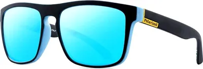 Immagine prodotto di Camerazar Occhiali da sole estivi da uomo con lenti polarizzate a specchio, nero, montatura in alluminio