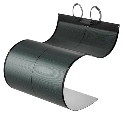 Flexibles CIGS-Solarmodul 100 W, 12 V, 360° biegsam, ETFE