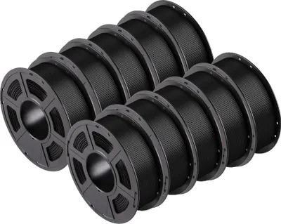 Zdjęcie produktu dla Filament PLA do drukarek 3D, średnica 1,75 mm, wysoka wytrzymałość, czarny 10 kg PLA