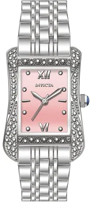 Obrázek produktu pro Invicta Wildflower 69277 Dámské Hodinky - Quartz Hnutí - Nerezová Ocel s Růžovým Ciferníkem - 26 mm