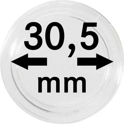 Produktbild von Lindner 2251305 Münzkapseln 30,5 mm-100er Pack