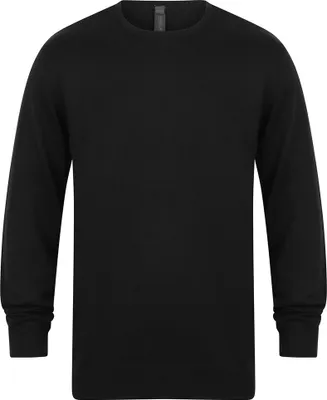 Produktbild von Henbury - Sweatshirt Rundhalsausschnitt für Herren PC5863 (M) (Schwarz)
