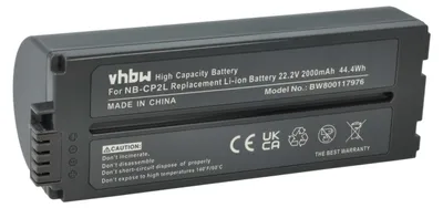 Produktbild von vhbw Akku kompatibel mit Canon Selphy CP-1200, CP-1000, CP-100, CP-1300, CP-1500, CP-300, CP-200, CP-220 Fotodrucker (2000 mAh, 22,2 V, Li-Ion)