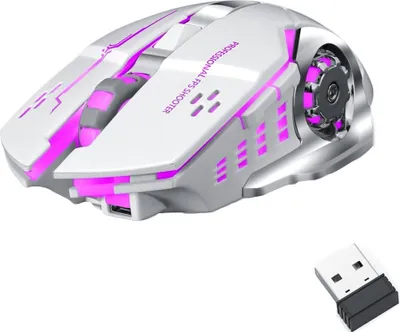 Produktbild von Kabellose Maus,Bluetooth-Maus,2.4GHz,Stumm,Wiederaufladbar