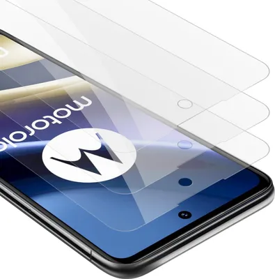 Produktbild von Cadorabo 3x Panzer Folie für Motorola MOTO G51 5G Schutzfolie in Transparent Folie Tempered Display-Schutzglas