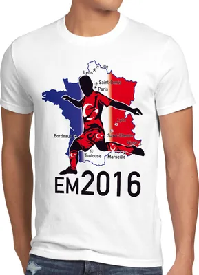Produktbild von style3 EM 2026 Türkei Fan Herren T-Shirt Frankreich alle Spielorte Türkiye Turkey