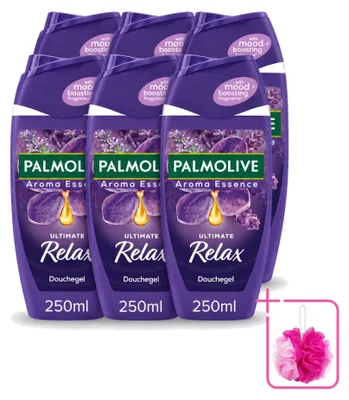 Produktbild von 6 x Palmolive Aroma Essence Douchegel Ultimate Relax - Lavendel & Ylang Ylang - 250 ml - Sparpackung - 6 Stücke