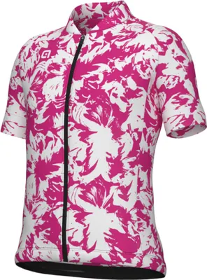 Produktbild von ALÉ Kurzarm Fahrradtrikot - ESSENZA KID - Rosa/Weiß 8Y
