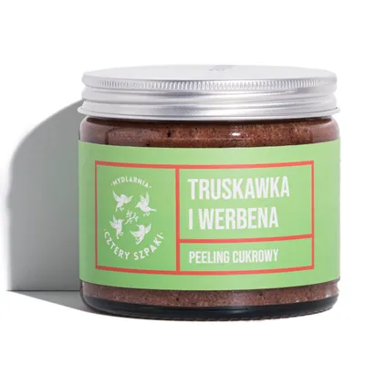 Obrázek produktu pro Mydlarnia Cztery Szpaki Peeling cukrowy do ciała Truskawka i Werbena, 250ml