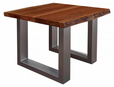 Produktbild von MASSIVMOEBEL24.DE Couchtisch Akazie 60x60x45 walnuss lackiert FREEFORM 2 #09
