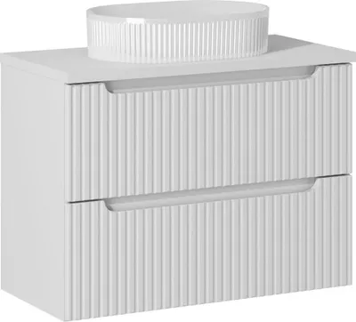 Immagine prodotto di Set Da Bagno 80 Cm Con Lavabo Da Appoggio, Design Elegante