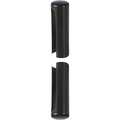 Produktbild von Zierhülse aus Aluminium | Aufsteckhülse schwarz für Einbohrbänder | Band ø 15mm, Bandhöhe 112mm