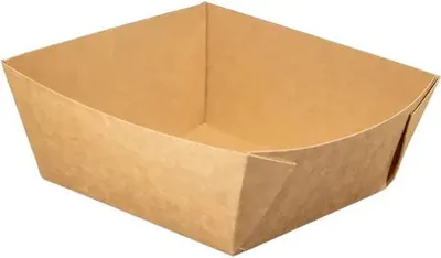 Produktbild von Quadratische Eiscremeschale aus Papier, plastikfrei, Kraftpapier, 130 ml, 50 Stück.