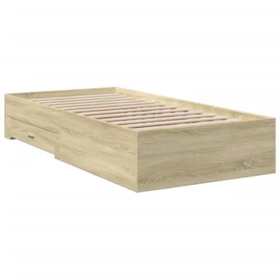Immagine prodotto di Giroletto Cassetti Rovere Sonoma 90x200 cm Legno Multistrato