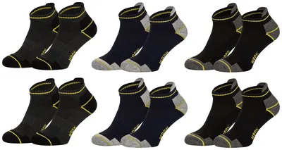 Produktbild von Tobeni 6 Paar Herren Sneakersocken | Arbeit & Freizeit Socken Frotteesohle, Farbe:Farbig sortiert, Grösse:39-42