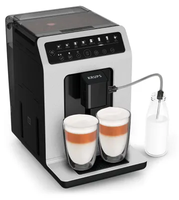 Obrázok produktu pre Krups Evidence ECO-Design EA897A, Espresso kávovar, 2,3 L, Kávové zrná, Vstavaný mlynček, 1450 W, Čierna, Šedá