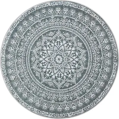 Zdjęcie produktu dla Dywan okrągły boho 160 cm, łatwy w praniu, antypoślizgowy