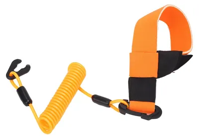 Immagine prodotto di Cordino per kill-switch da barca, impermeabile, n. 5, motore fuoribordo universale, spegnimento del motore per Hidea Parsun Painier, Arancione