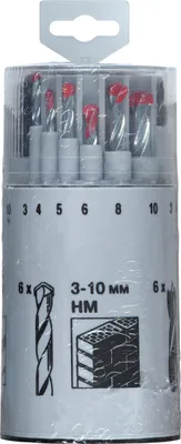 Produktbild von kwb 429690 Metall-Spiralbohrer-Set 3.0 mm, 4.0 mm, 5.0 mm, 6.0 mm, 8.0 mm, 10 mm 18 St