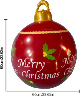 Image de Boule gonflable de Noël Décoration de cour pour Halloween Fête intérieure Cour extérieure Jardin
