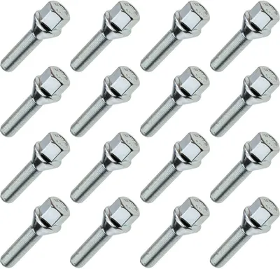 Immagine prodotto di 16x bullone ruota, M12x1,25, lunghezza filettatura: 55 mm, collare conico, SW17