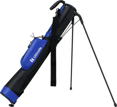 Image de COSTWAY Sac de golf à support, sac de golf à 2 compartiments, bandoulière, poche, support & housse de pluie, sac de golf léger, sac de golf à crayons portable, femmes
