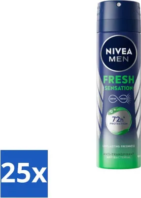 Produktbild von NIVEA MEN - Deodorant Spray - Frisches Gefühl - 150 ml - Vorteilspack - 25 Stücke