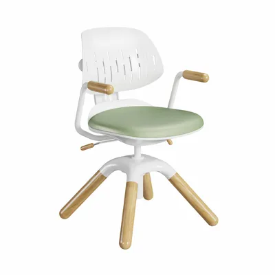 Produktbild von HOKO Kinderstuhl Höhenverstellbarer, mitwachsender Kinder Stuhl Ergo Study Kid Kinder Schreibtisch Stuhl; Sitz und Rücken separat verstellbar.