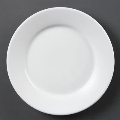 Produktbild von Olympia Whiteware Teller mit breitem Rand 23cm (12 Stück)
