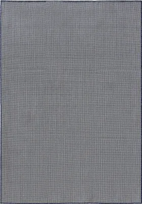 Produktbild von benuta In- & Outdoor Teppich Lou Blau 120x170 cm Teppich Wohnzimmer Outdoorteppich Rechteckig Muster Modern Kurzflor Skandinavisch