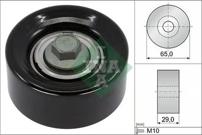 Produktbild von INA 532 0936 10 Umlenkrolle Keilrippenriemen für HYUNDAI Tucson (TL, TLE) für KIA Sportage (QL, QLE)