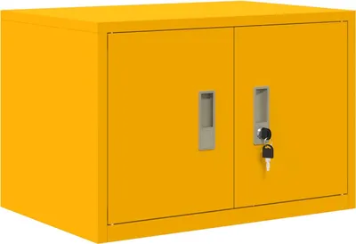 Produktbild von vidaXL Aufbewahrungsschrank Senfgelb 60 x 40 x 40 cm Stahl