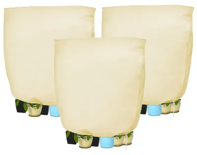 Produktbild von Winterschutz Pflanzenhülle Atmungsaktiv Reißfest Beige 120x180cm 3er Set