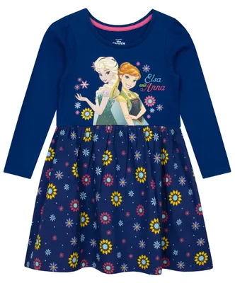 Produktbild von Disney Frozen Kleid Madchen | Prinzessinnen Kleid Mädchen | Kostüm Prinzessin | Mehrfarbig 110